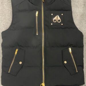 Moose Knuckles Black and Gold Vest